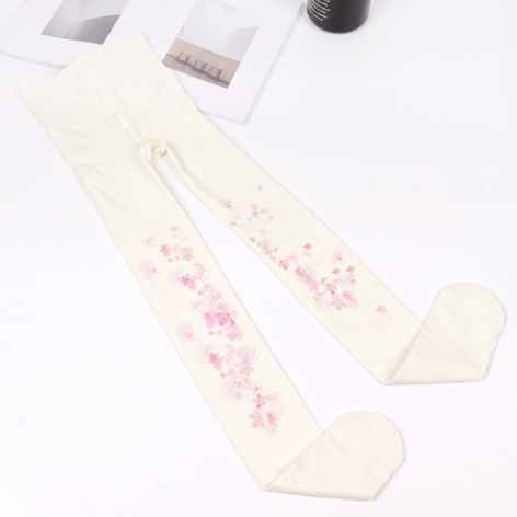 Japanese Kawaii Sakura Printing Pantyhose SE11149