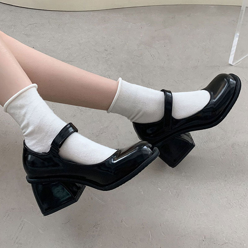 Black Heels Shoes SE22549