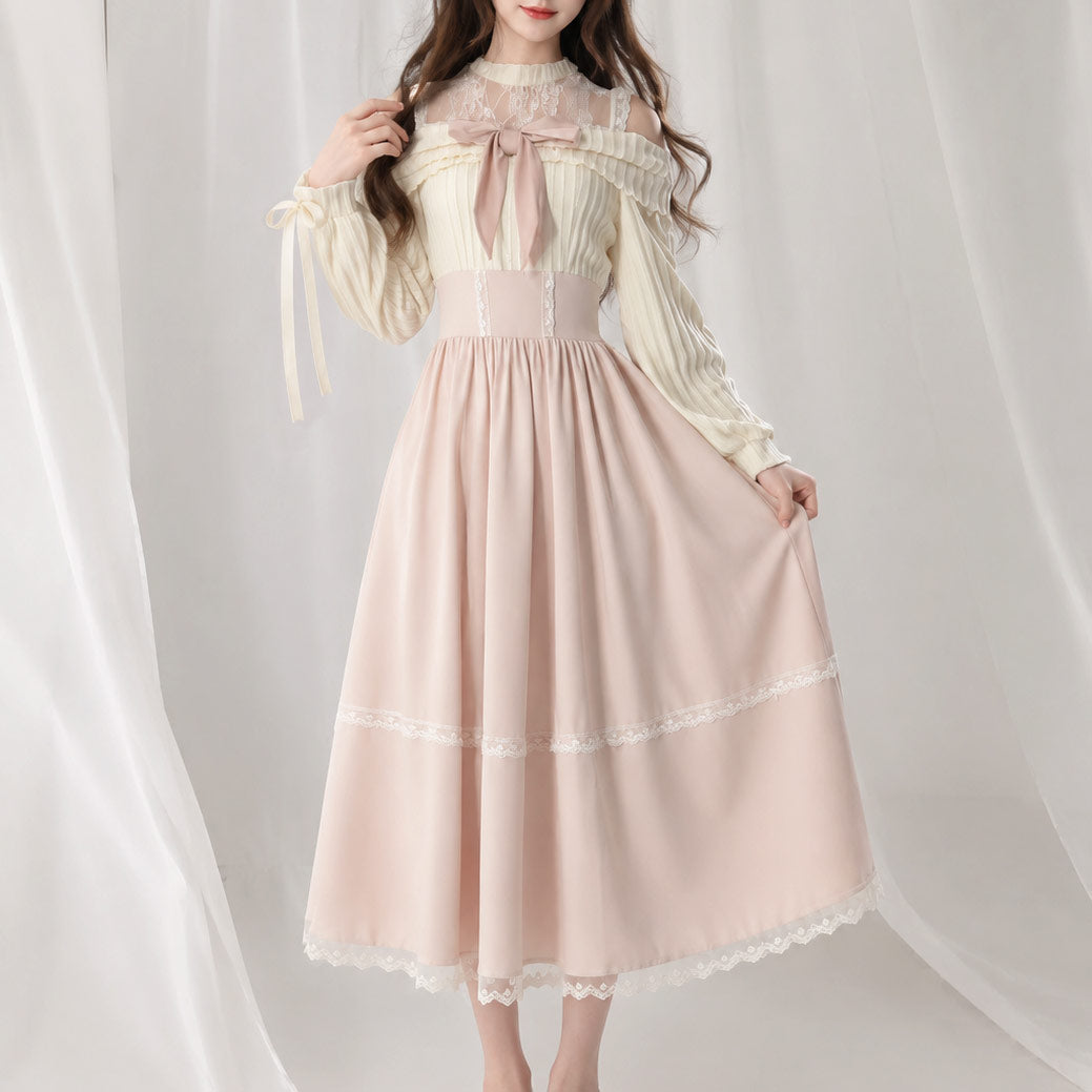 Pink Bow Lace Princess Dress SE23969