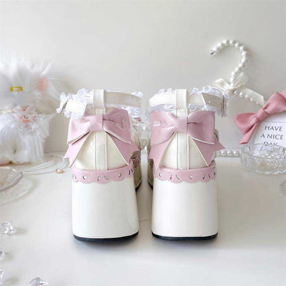 Kawaii Cat Bow Shoes SE23041