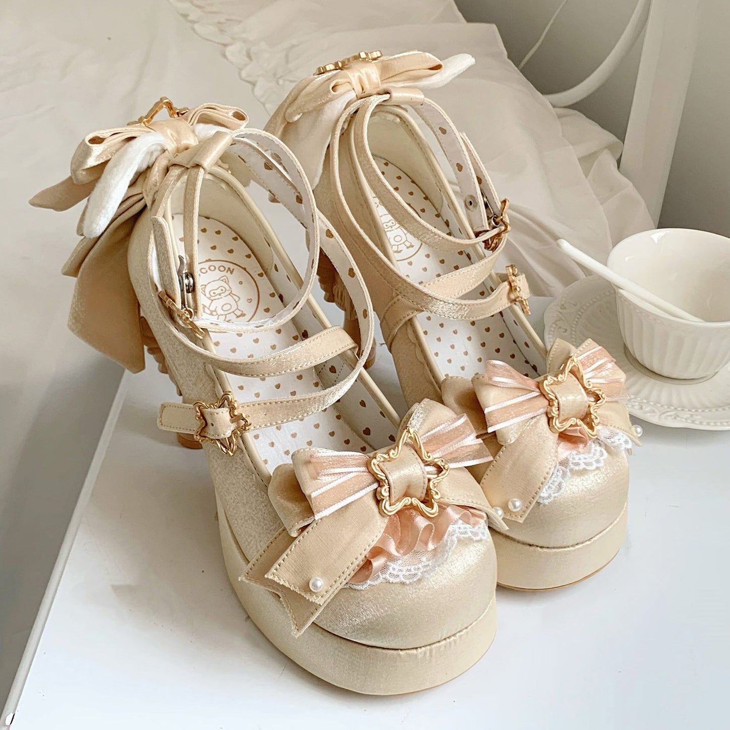 Magic Ribbon Fantasy High‑Heeled Shoes SE23987
