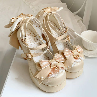 Magic Ribbon Fantasy High‑Heeled Shoes SE23987