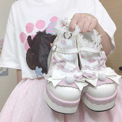 Kawaii Cat Bow Shoes SE23041