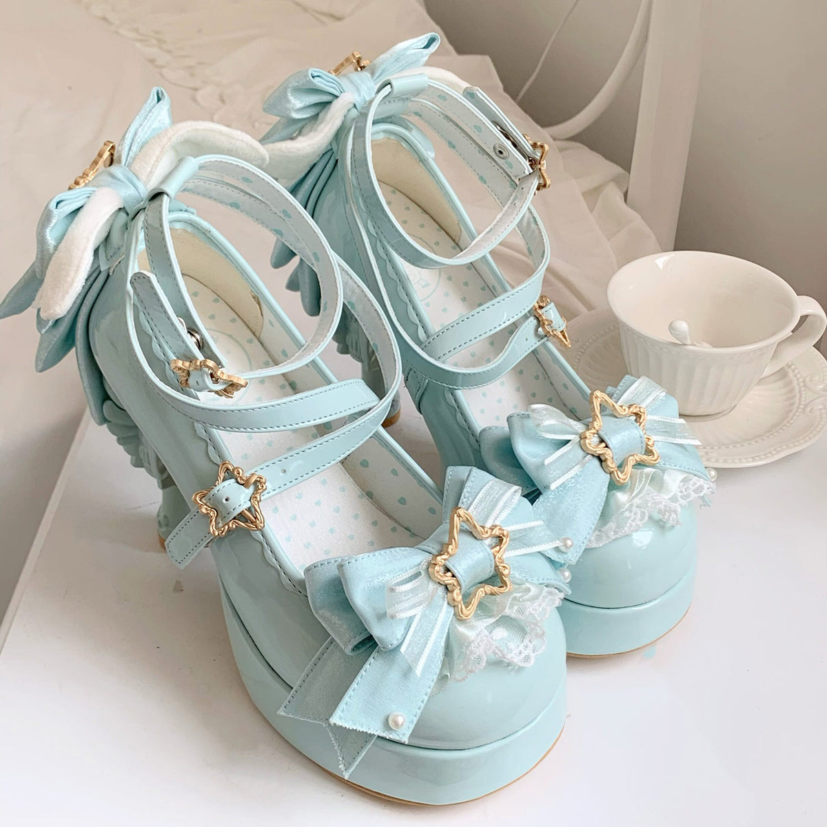 Magic Ribbon Fantasy High‑Heeled Shoes SE23987