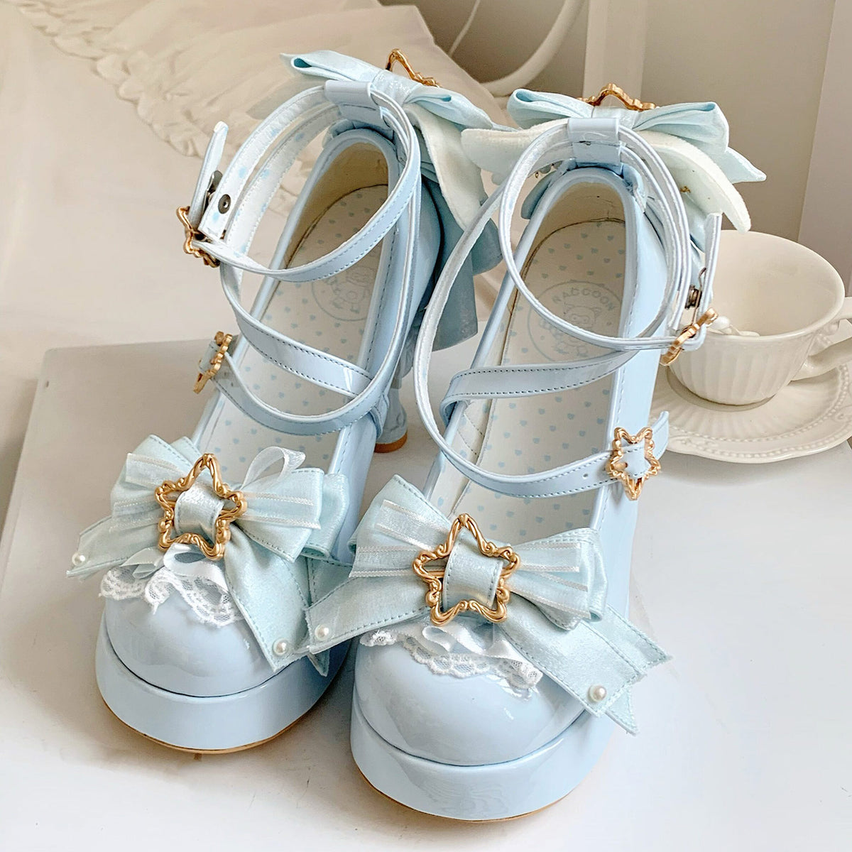 Magic Ribbon Fantasy High‑Heeled Shoes SE23987