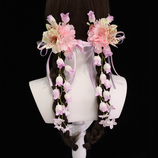 Tassel Bow Flower Hair Accessory SE23961