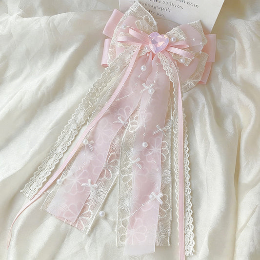 Pink Bow Hairpin SE23929