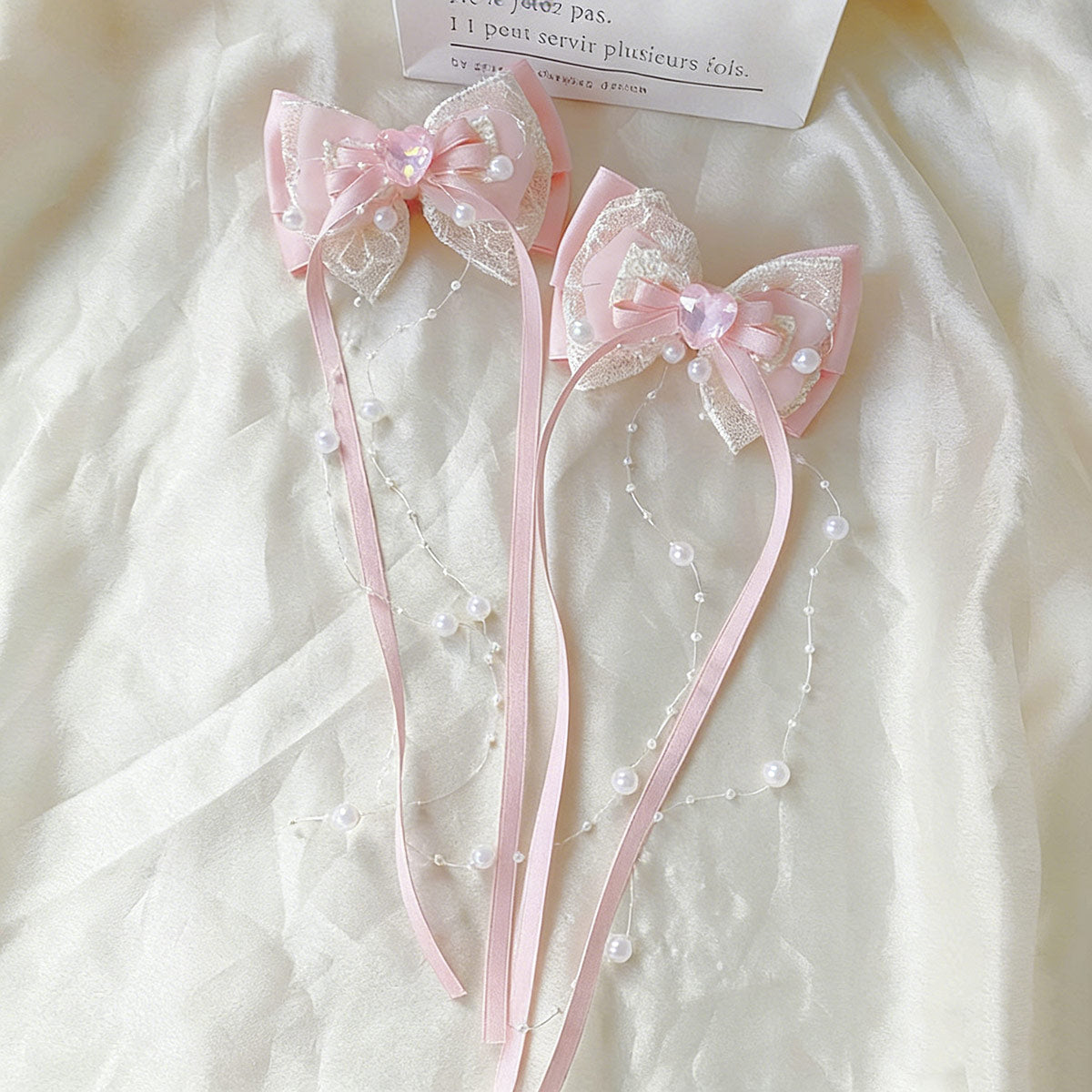 Pink Bow Hairpin SE23929