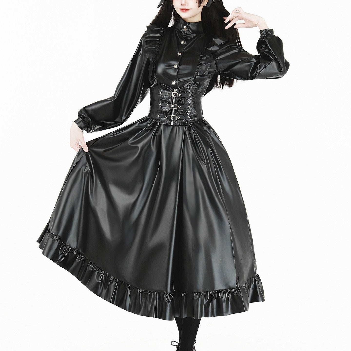 Lolita Black Pu Dress SE23972