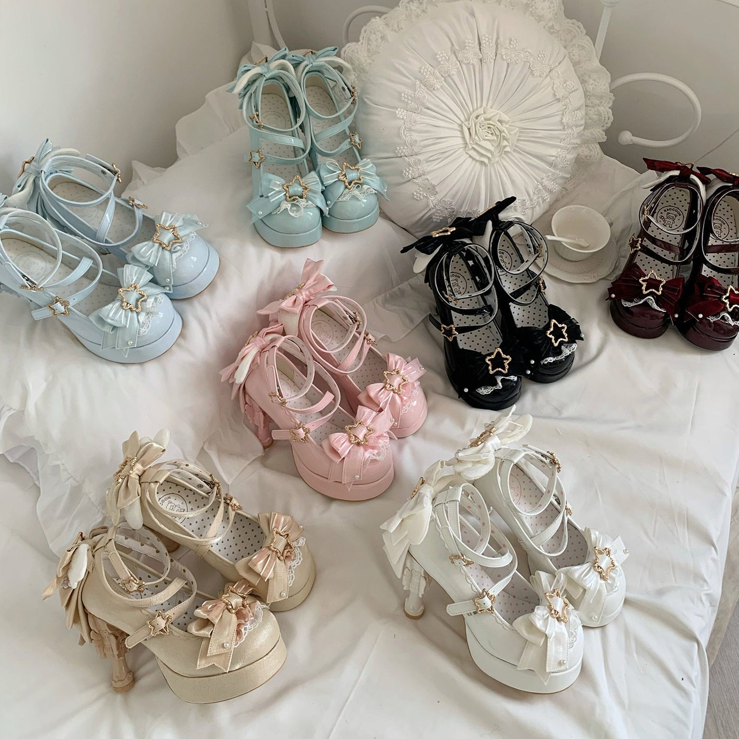 Magic Ribbon Fantasy High‑Heeled Shoes SE23987
