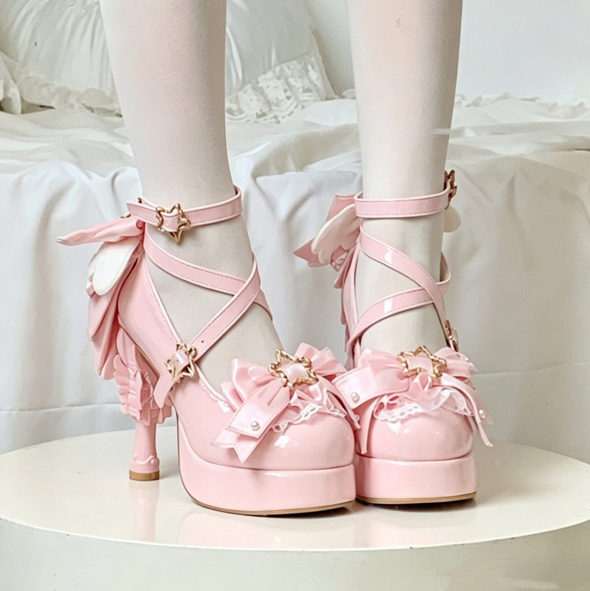 Magic Ribbon Fantasy High‑Heeled Shoes SE23987