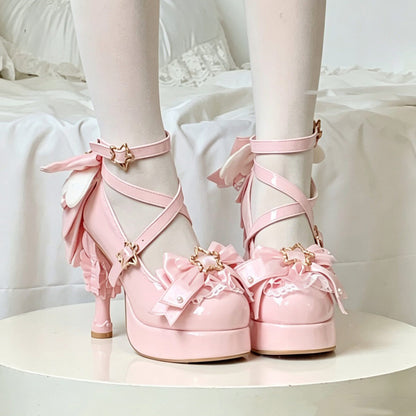 Magic Ribbon Fantasy High‑Heeled Shoes SE23987