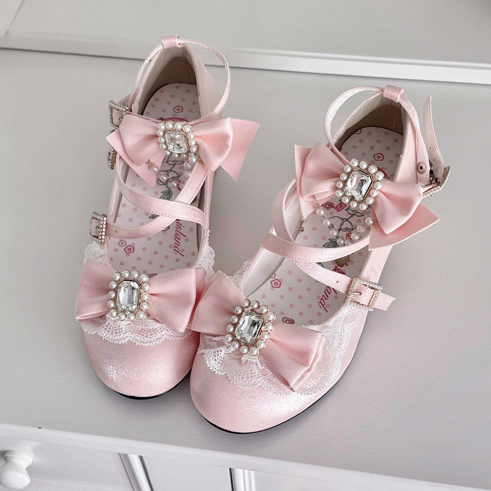 Lolita Bow Heels Shoes SE23986