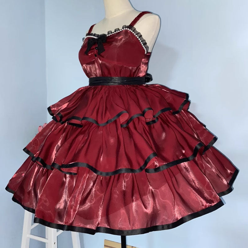 Gauze Lace Bow Dress SE22789