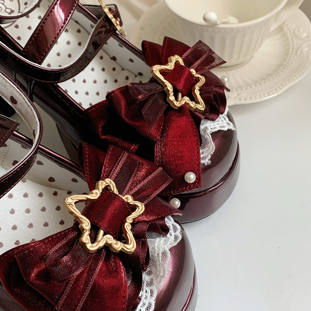 Magic Ribbon Fantasy High‑Heeled Shoes SE23987