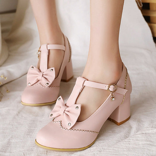 Sweet Lolita Bow Heels SE23027