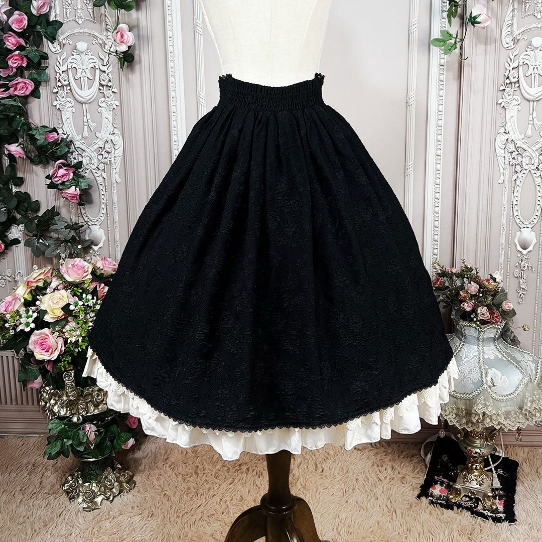 Retro Lace Black Skirt SE23073