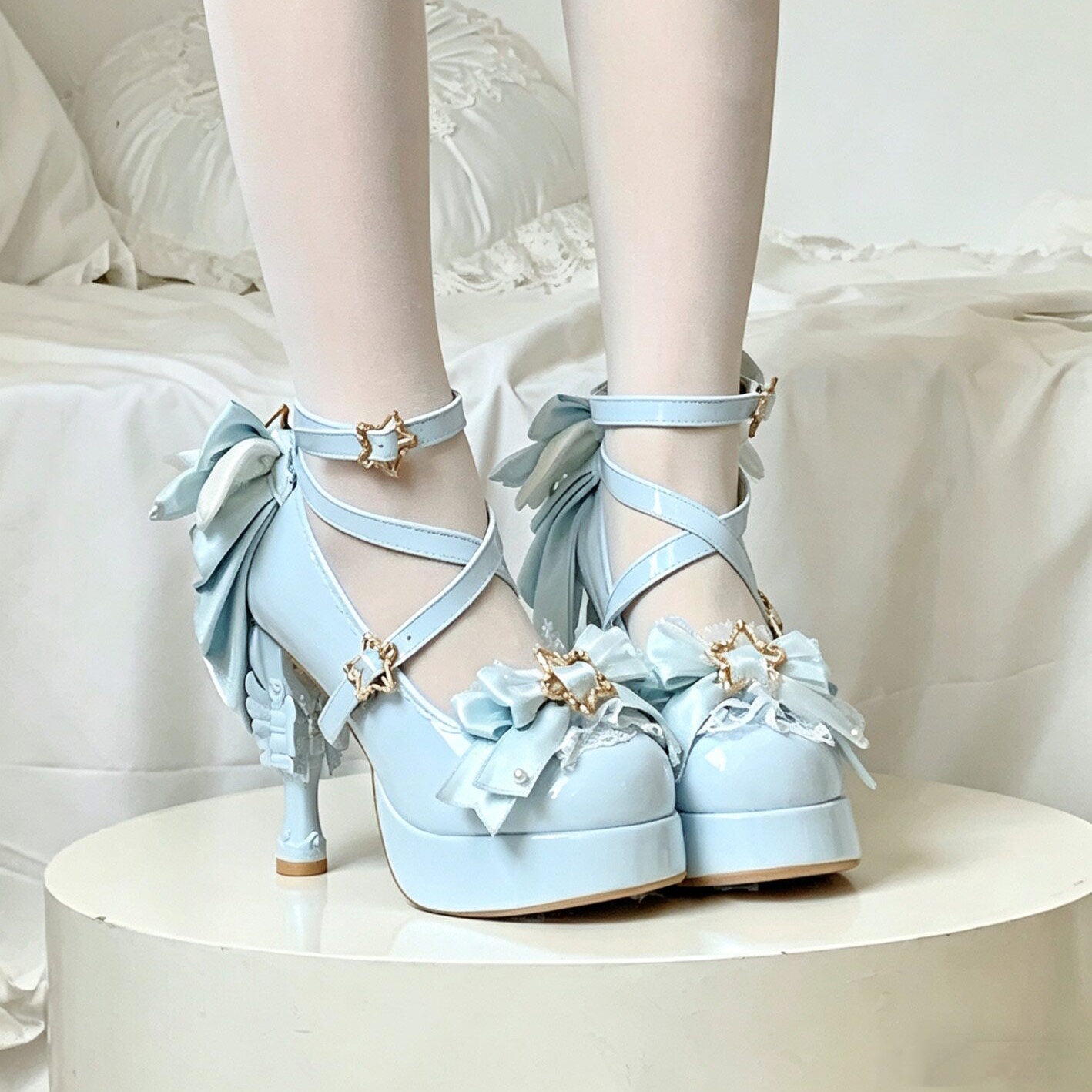Magic Ribbon Fantasy High‑Heeled Shoes SE23987