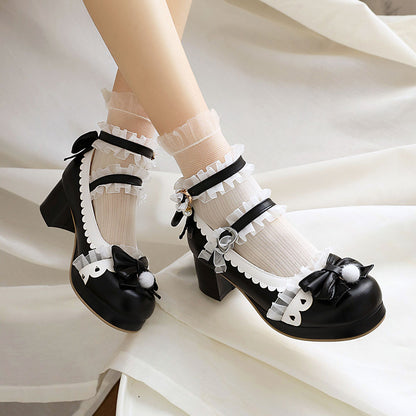 Lace Bow Princess Shoes SE23029