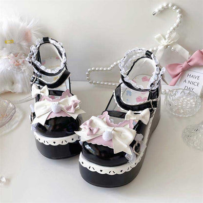 Kawaii Cat Bow Shoes SE23041