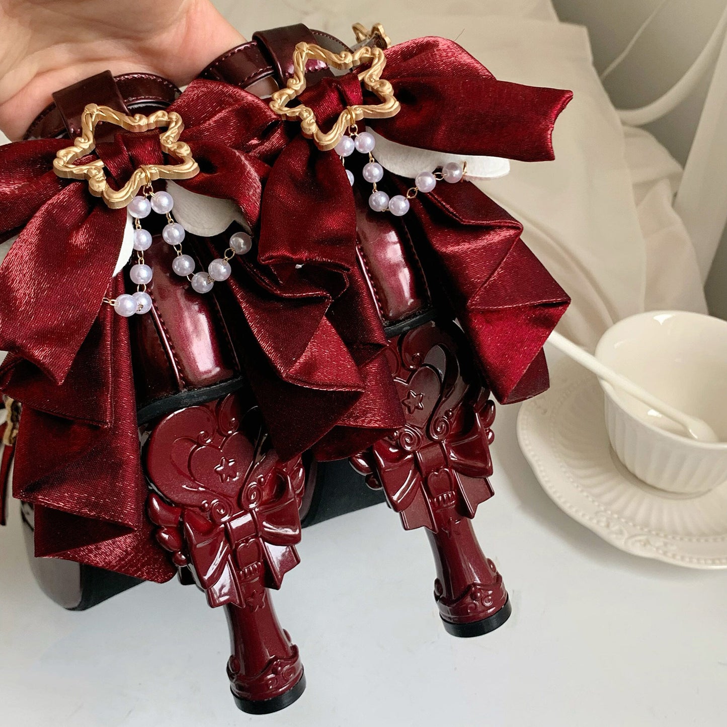 Magic Ribbon Fantasy High‑Heeled Shoes SE23987