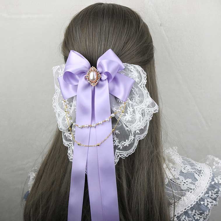 Beaded Lace Flower Hair Accessory SE23054