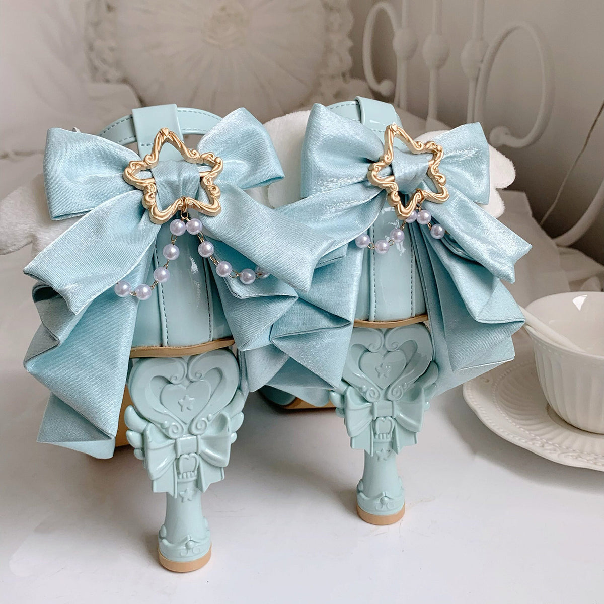 Magic Ribbon Fantasy High‑Heeled Shoes SE23987