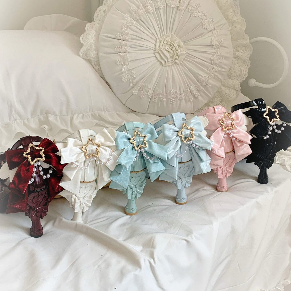 Magic Ribbon Fantasy High‑Heeled Shoes SE23987