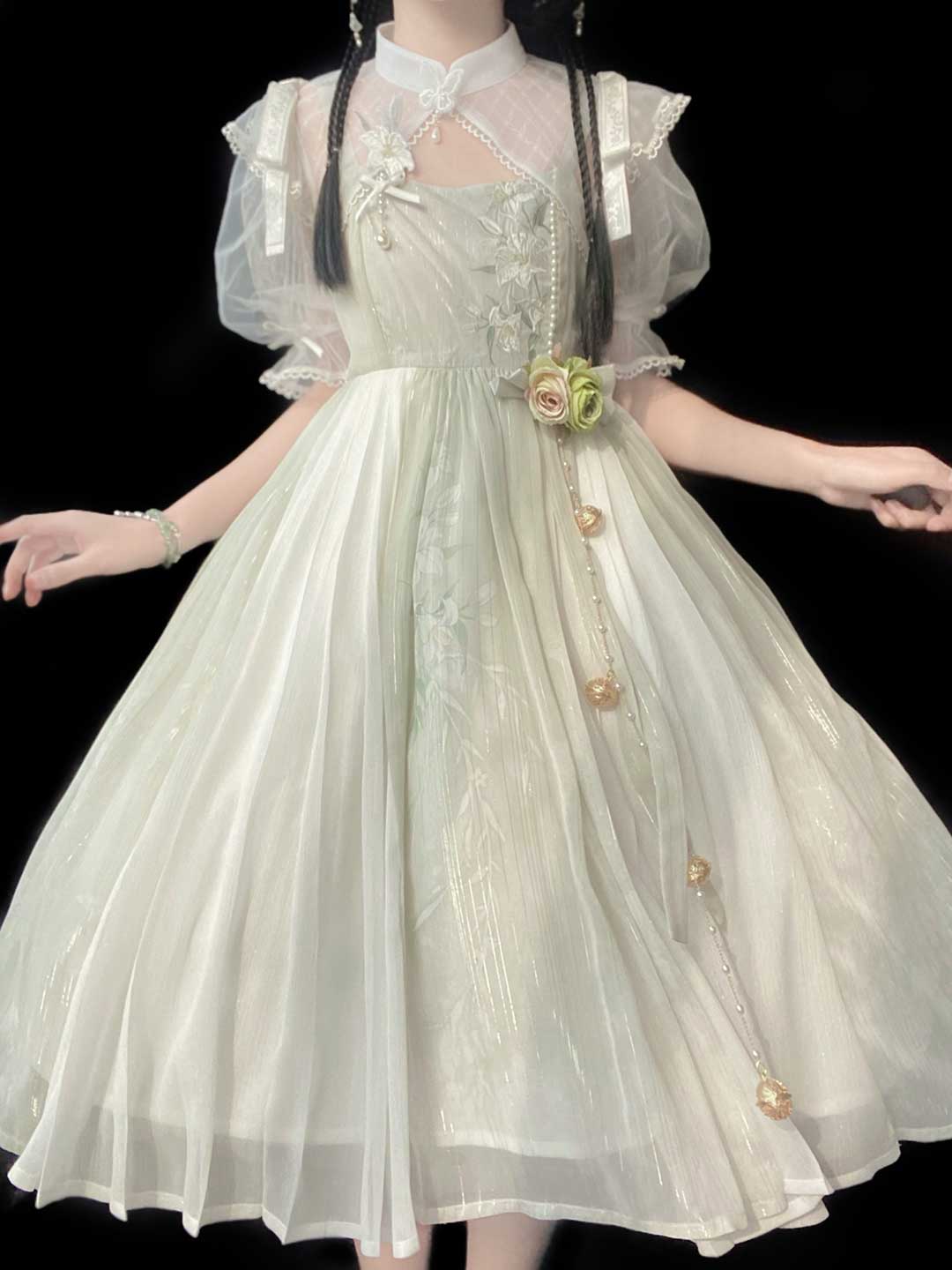 Lace Flower Dress Set SE23038