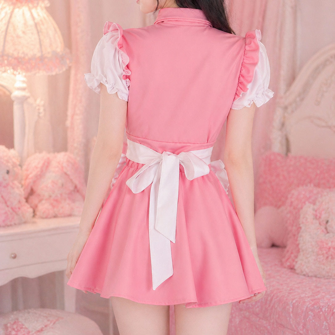 Bow Cosplay Maid Dress SE23964