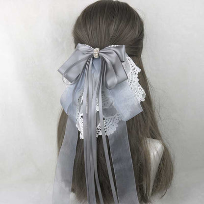 Lace Flower Bow Hair Pin SE23051