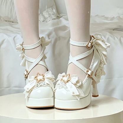 Magic Ribbon Fantasy High‑Heeled Shoes SE23987