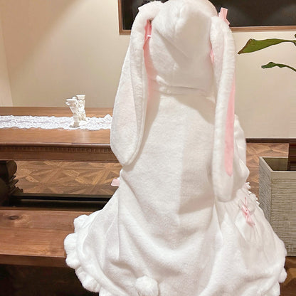 Soft Plush Rabbit Hooded Coat SE23976