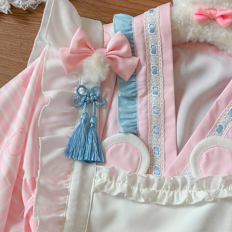 Bear Bow Kimono Dress Set SE23694
