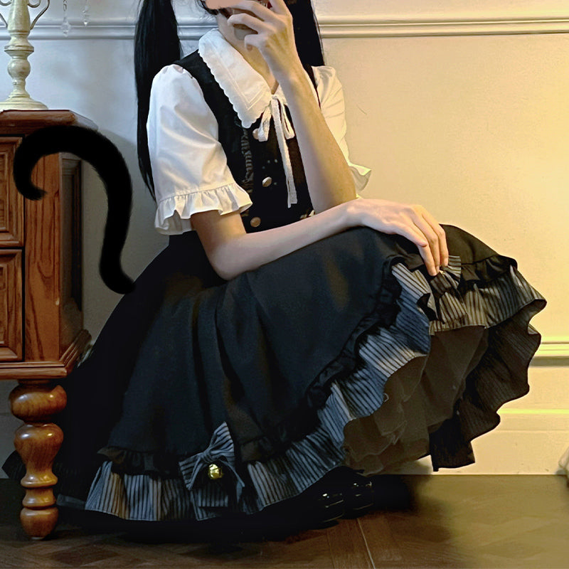 Bells Bowknot Suspender Dress SE23743