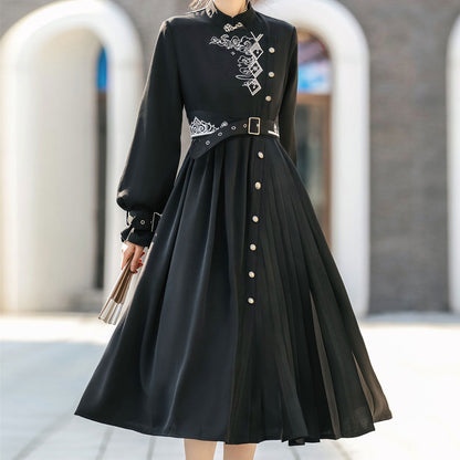 Black Cloud Embroidered Dress SE22959