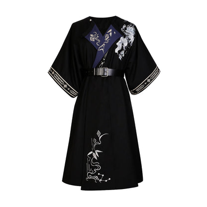 Black Floral Coat SE22859