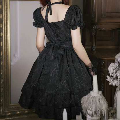 Black Flower Dress SE23150