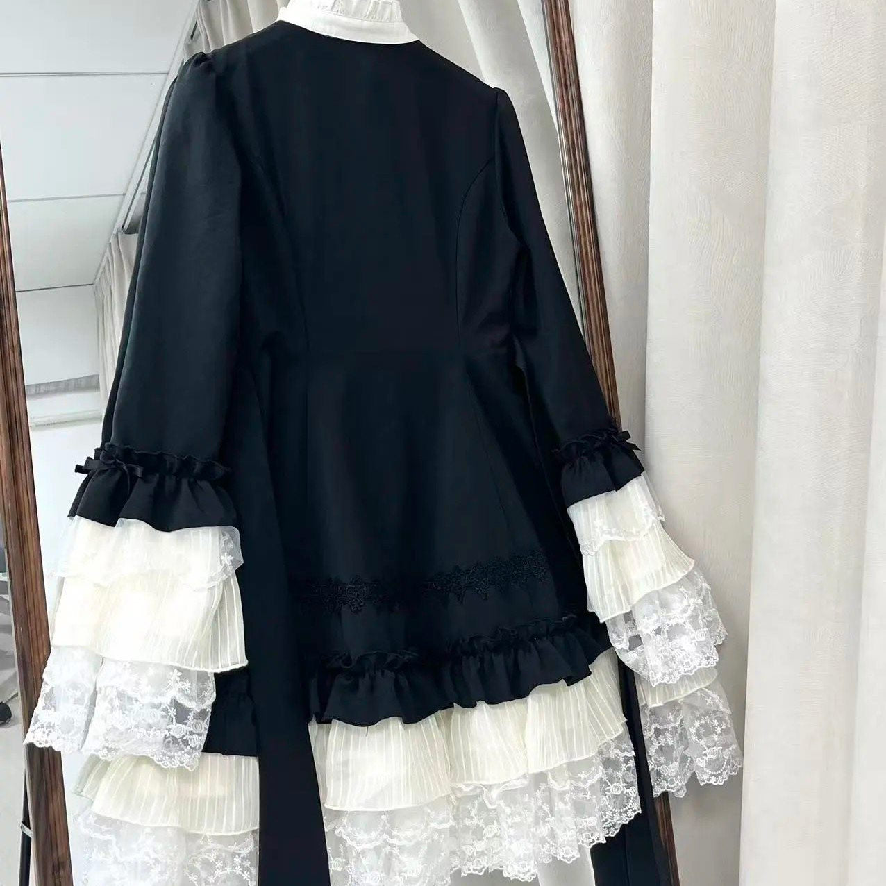 Black Lace Gothic Lolita Dress Set SE23865