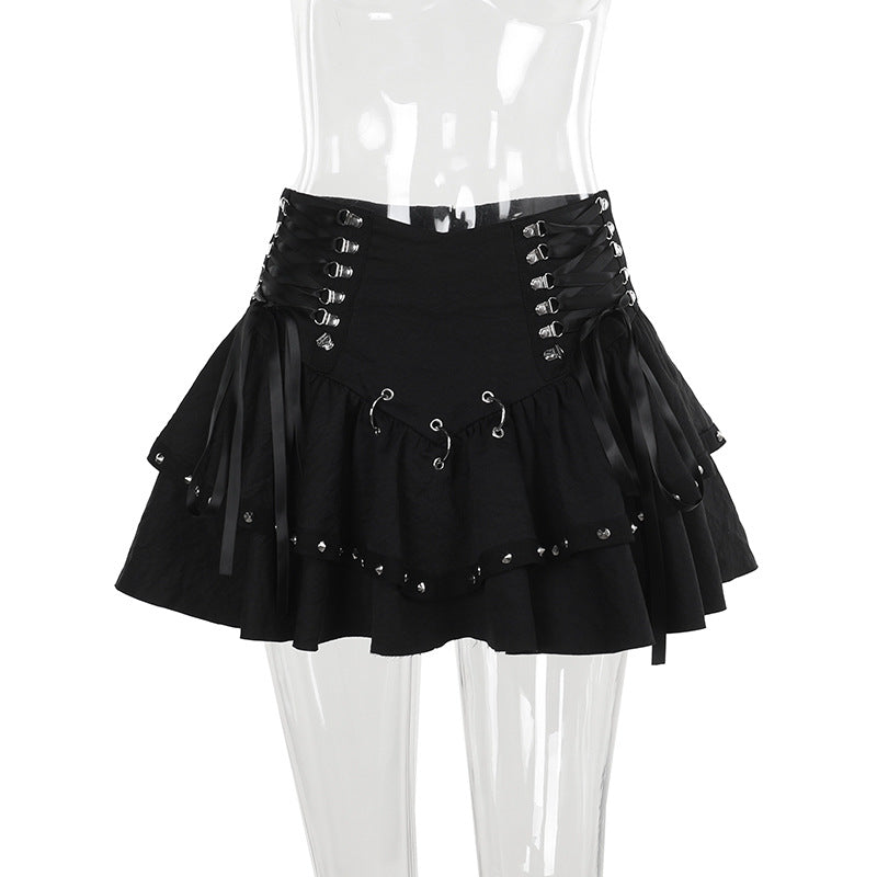 Black Rivet Skirt SE23841