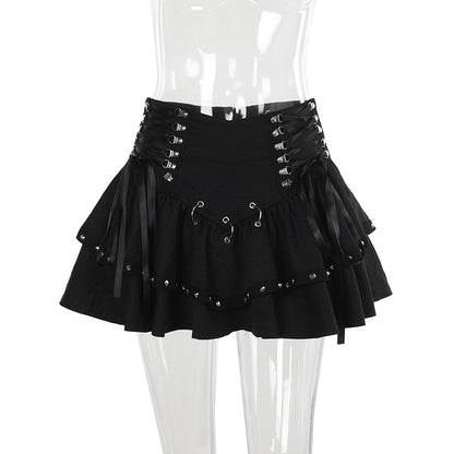Black Rivet Skirt SE23841