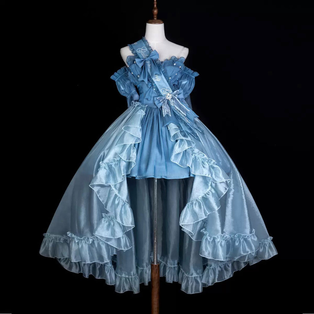 Blue Bow Dress SE23476 blue-bow-dress-se23476