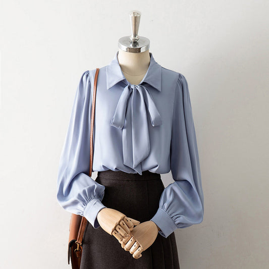 Blue Bow Shirt SE23487