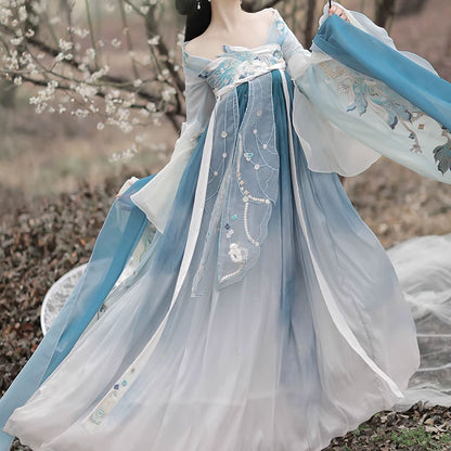 Blue Flower Hanfu Dress SE22699