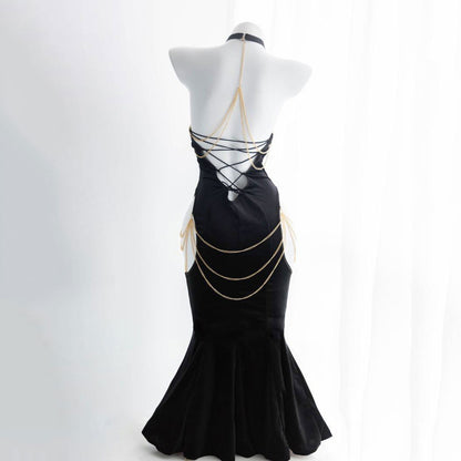 Bodycon Sexy Open Back Sleeveless Elegant Cocktail Party Dress SE22962