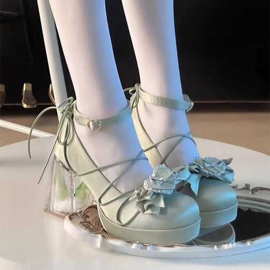 Bow Elegant Heels Shoes SE23204
