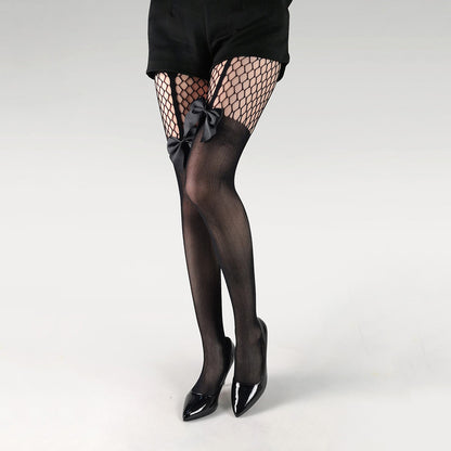 Bow Fishnet Tights SE23678