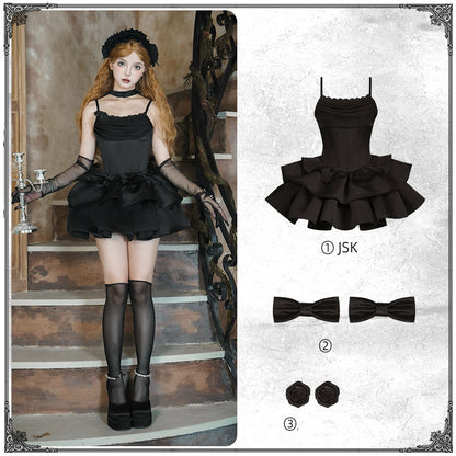 Bow Flower Sling Dress SE23451