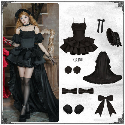 Bow Flower Sling Dress SE23451