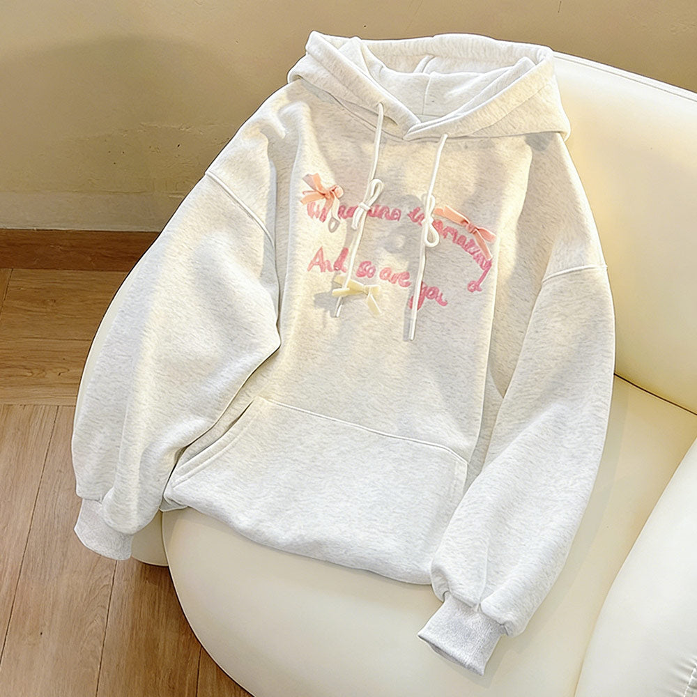 Bow Letter Hoodie SE23833